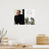 Willkommensschild für die Waldsee-Feier des Lebens Poster (Küche)