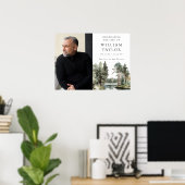 Willkommensschild für die Waldsee-Feier des Lebens Poster (Heimbüro)