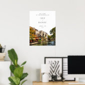 Willkommensschild für Hochzeit in San Antonio Poster (Heimbüro)