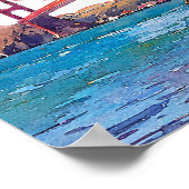 Willkommensschild für Hochzeit in San Francisco Poster (Ecke)