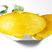 Willkommensschild für Lemons Probedinner Poster (Ecke)