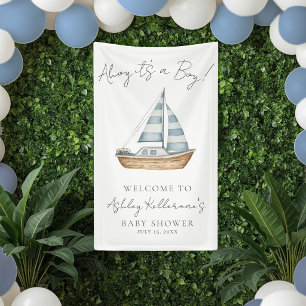 Willkommensschild für nautical Baby-Party für Jung Banner