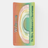 Willkommensschild für Regenbogen-Schulklasse Banner (Vertikal)