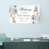 Willkommensschild für Wald-Babyparty Banner (Messeveranstaltung)