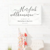 Willkommensschild Hochzeit Modern Minimalistisch Banner (Insitu)
