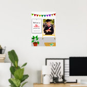 Willkommensschild Kinder-Abschlussfeier-Einladung Poster (Heimbüro)