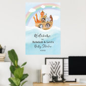 Willkommensschild Noahs Arche Poster (Heimbüro)