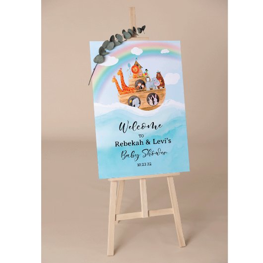 Willkommensschild Noahs Arche Poster