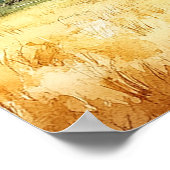 Willkommensschild Rustikale Toskana-Landhochzeit Poster (Ecke)