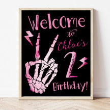 Willkommensschild zum zweiten Geburtstag, Böse ZWE