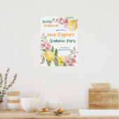 Willkommensschild zur Abschlussfeier für frisch Gr Poster (Küche)