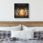 Willkommensschildkröte Leinwanddruck (Insitu (Schlafzimmer))