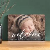 Willkommensschrift | Ankündigung von Foto zur Gebu