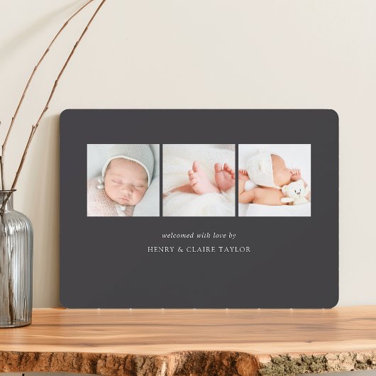 Willkommensschrift | Ankündigung von Foto zur Gebu