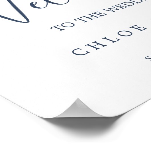 Willkommenssehen Poster (Ecke)