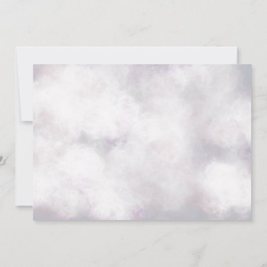 Willkommensskriptschmetterling-Blaue Geburtsankünd Einladung (Rückseite)