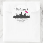 Willkommenstasche Chicago Wedding Stickers (Tasche)