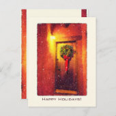 Willkommenstor Wreath Snowy Weihnachten (Vorne/Hinten)