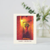 Willkommenstor Wreath Snowy Weihnachten (Stehend Vorderseite)