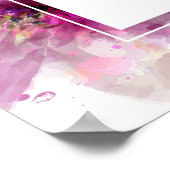 Willkommenszeichen für Aquarelllien 40 Jahre Poster (Ecke)