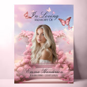 Willkommenszeichen für die Butterfly-Treppe Poster