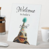 Willkommenszeichen für kundenspezifisches Schildkr Sockelschild (In Situ)