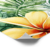 Willkommenszeichen für tropische Blume Party für d Poster (Ecke)