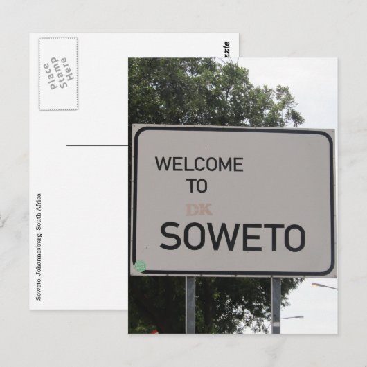 Willkommenszeichen Postkarte (Vorne/Hinten)