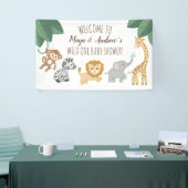 Willkommenszeichen "Wild one Safari/Jungle" Banner (Messeveranstaltung)