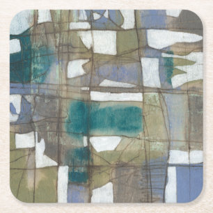 Willkürliche Auswahl I Rechteckiger Pappuntersetzer