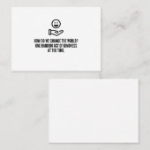 Willkürliche Freundlichkeit Visitenkarte (Vorne/Hinten)