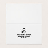 Willkürliche Freundlichkeit Visitenkarten (Außenseite Aufgefaltet)