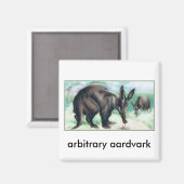 willkürlicher Aardvark Magnet (Vorderseite/Rückseite)