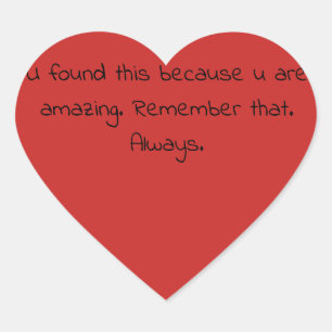 Willkürlicher Akt der Freundlichkeit - Aufkleber d