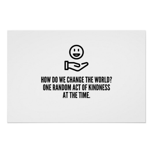 Willkürlicher Akt der Freundlichkeit Poster (Vorderseite)