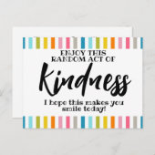 Willkürlicher Akt der Freundlichkeit Postkarte (Vorne/Hinten)