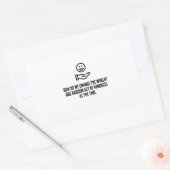 Willkürlicher Akt der Freundlichkeit Rechteckiger Aufkleber (Umschlag)