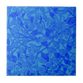 Willliam Morris - Honeysuckle in Blue Poster Fliese (Vorderseite)