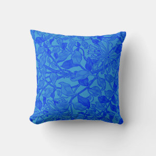 Willliam Morris - Honeysuckle in Blue Poster Kissen