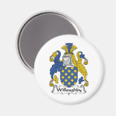 Willoughby Familienwappen Magnet (Vorderseite/Rückseite)