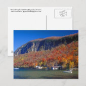 Willoughby Lake und Mount Pisgah Postkarte (Vorne/Hinten)