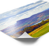 Willoughby-See, Vermont, im Herbst Fotodruck (Ecke)