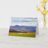 Willoughby-See, Vermont, im Herbst Karte (Gelbe Blume)