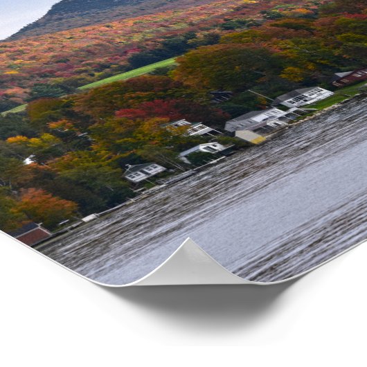 Willoughby-See, Vermont, im Herbst Poster (Ecke)