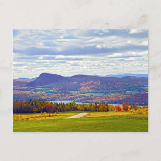 Willoughby-See, Vermont, im Herbst Postkarte (Vorderseite)