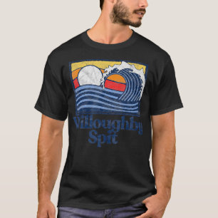 Willoughby Spit Retro Surfer Vintage Beach Wave T-Shirt