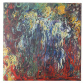 Willow am Giverny (von Claude Monet) Fliese (Vorderseite)