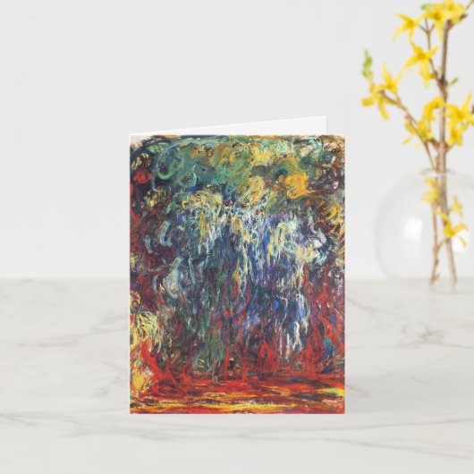 Willow am Giverny (von Claude Monet) Karte (Gelbe Blume)
