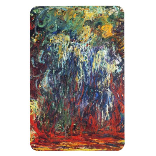 Willow am Giverny (von Claude Monet) Magnet (Vertikal)