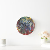 Willow am Giverny (von Claude Monet) Runde Wanduhr (Zuhause)